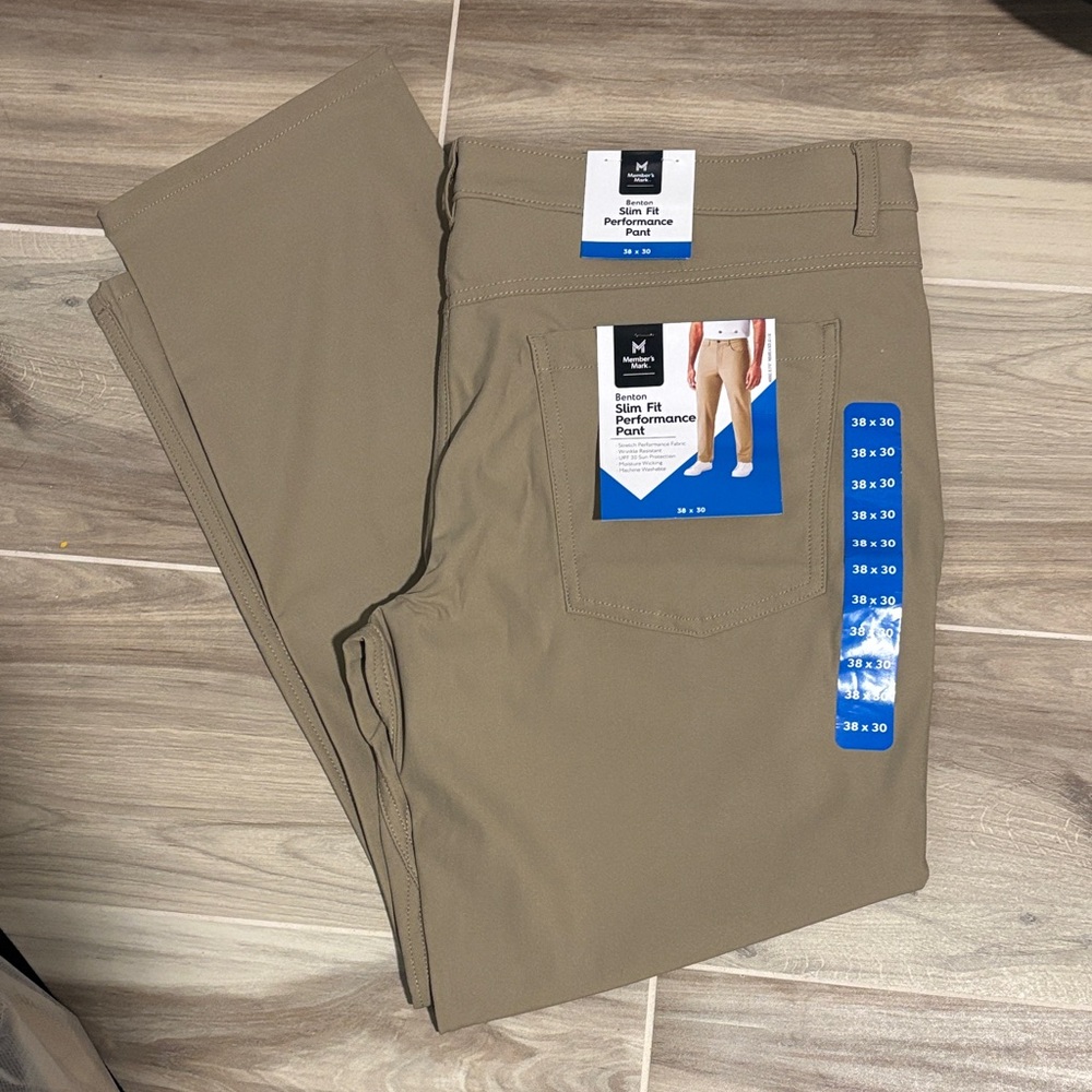 Men's Slim Fit Chinos - Khaki
